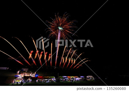 秋田縣夜空和煙火 秋田縣夜空和煙火 135260080