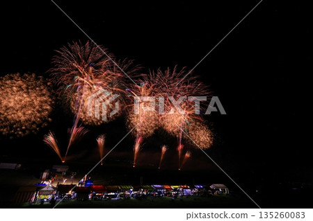 Akita Prefecture Night Sky and Fireworks Akita Prefecture Night Sky and Fireworks 135260083