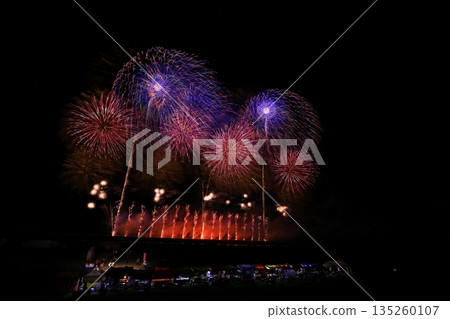 秋田縣夜空和煙火 秋田縣夜空和煙火 135260107