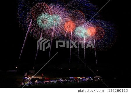 秋田縣夜空和煙火 秋田縣夜空和煙火 135260113