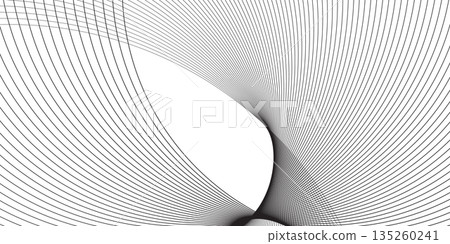 Abstract vector background featuring elegant overlapping curved lines in a monochrome style Abstract vector background featuring elegant overlapping curved lines in a monochrome style 135260241