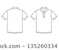 Polo shirt, short sleeve, white, plain 135260334