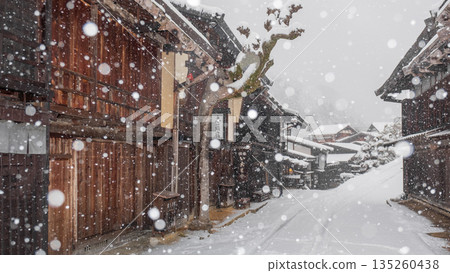 Tsumago-juku (winter) 135260438