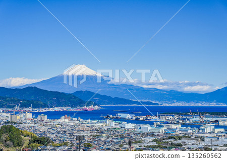 Suruga Bay and Mount Fuji from Nihon-daira, Shizuoka Prefecture Suruga Bay and Mount Fuji from Nihon-daira, Shizuoka Prefecture 135260562