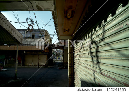 Kirigaoka Shopping Street in Akabane, Kita Ward, Tokyo at dusk, January 2026 135261263
