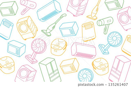 Refreshing new life illustration background 135261407