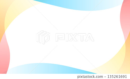 Simple background with curves, frame Simple background with curves, frame 135261691