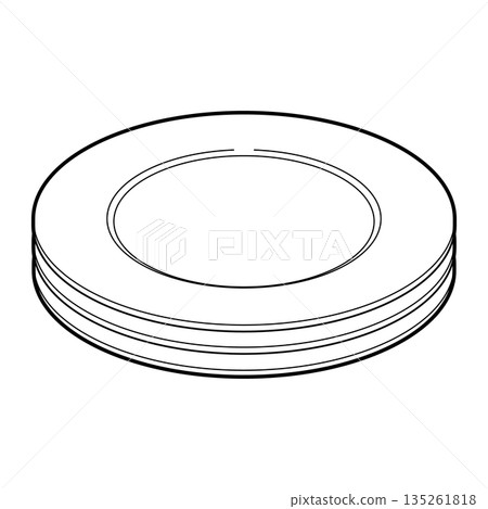 疊放的盤子圖標 135261818