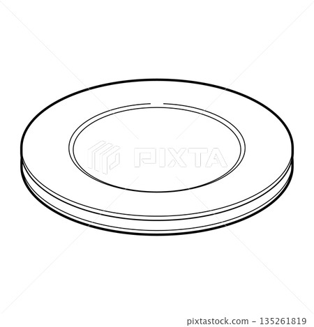 疊放的盤子圖標 135261819