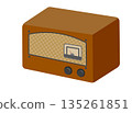 Vacuum tube radio illustration 135261851