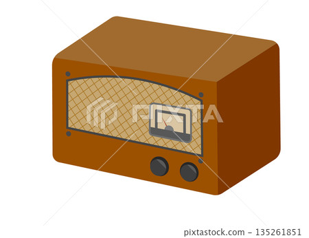 Vacuum tube radio illustration Vacuum tube radio illustration 135261851