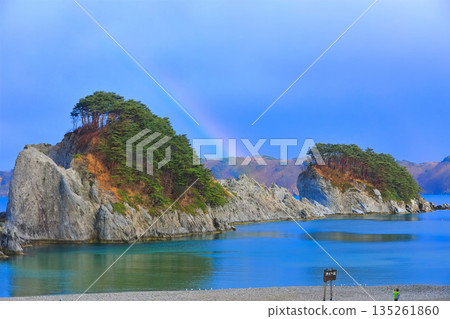 【岩手縣】淨土濱海灘與彩虹 135261860