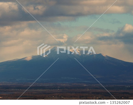 Mount Shari seen from Tentozan Observatory in Abashiri City 135262007