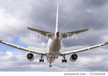 冬季大阪機場（伊丹機場）降落飛機，大阪府豐中市 135262646