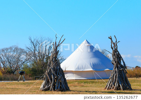 露營地:大阪市淀川公園 露營地:大阪市淀川公園 135262677