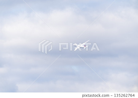 冬季大阪機場（伊丹機場）飛機從大阪府豐中市起飛 135262764