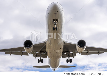 Winter Osaka Airport (Itami Airport) Landing plane Toyonaka City, Osaka Prefecture 135262836
