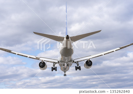 冬季大阪機場(伊丹機場)降落飛機,大阪府豐中市 冬季大阪機場(伊丹機場)降落飛機,大阪府豐中市 135262840
