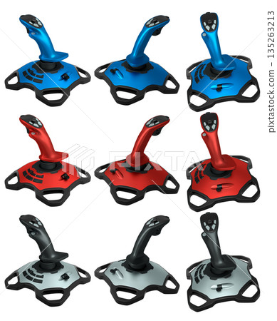 Joystick controllers for flight simulator offer incredibly immersive gaming experiences 135263213