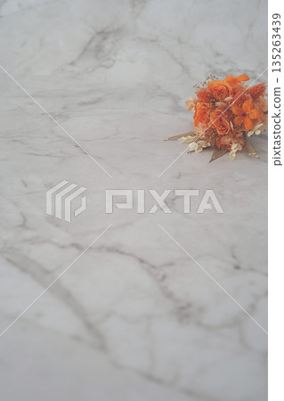 Orange bouquet (marble background) Orange bouquet (marble background) 135263439