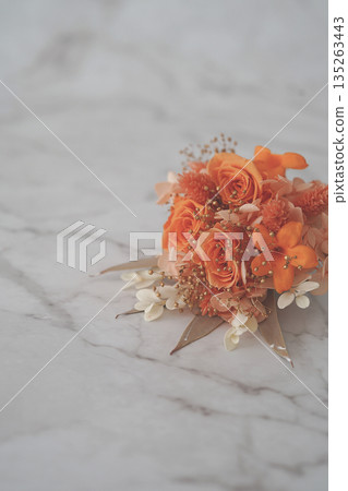 Orange bouquet (marble background) Orange bouquet (marble background) 135263443