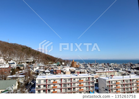 Otaru city in winter, Hokkaido, panoramic view of Otaru city from a high vantage point, January photo, snowy Otaru, winter Otaru, winter Hokkaido, snowy scenery, port town, port town Otaru city in winter, Hokkaido, panoramic view of Otaru city from a high vantage point, January photo, snowy Otaru, winter Otaru, winter Hokkaido, snowy scenery, port town, port town 135263758