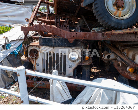 Abandoned car Abandoned car 135264367