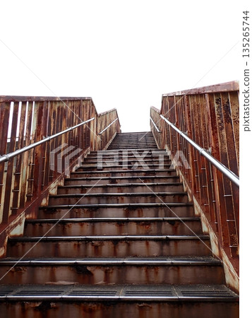 Rusty footbridge Rusty footbridge 135265744