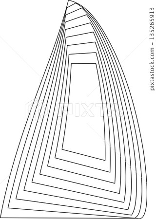 Distorted square rectangle pattern. Design elements 135265913