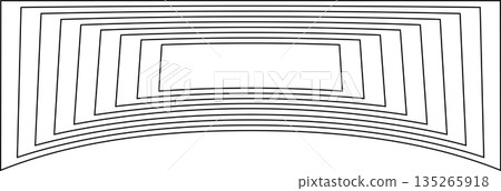Distorted square rectangle pattern. Design elements 135265918
