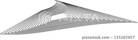 Distorted square rectangle pattern. Design elements 135265957