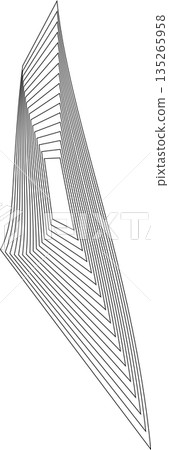 Distorted square rectangle pattern. Design elements 135265958