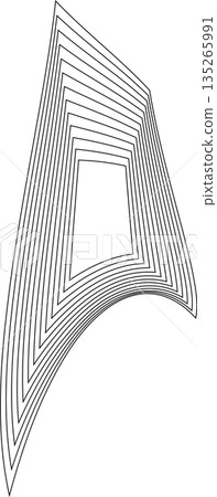 Distorted square rectangle pattern. Design elements 135265991