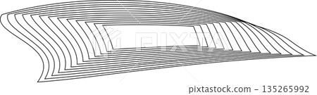Distorted square rectangle pattern. Design elements 135265992