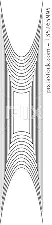 Distorted square rectangle pattern. Design elements 135265995