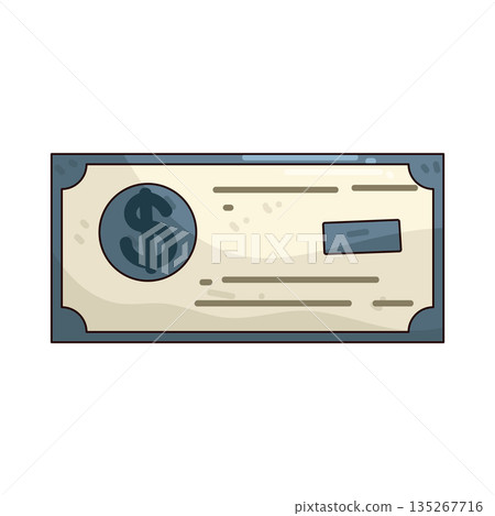 illustration of Dollar Check illustration of Dollar Check 135267716