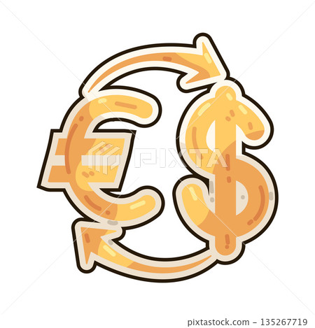 illustration of Dollar Exchange 135267719