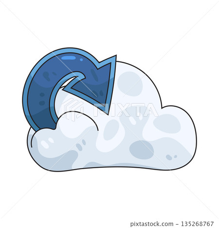 illustration of cloud restore illustration of cloud restore 135268767