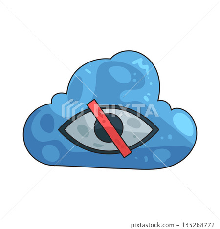 illustration of cloud privacy illustration of cloud privacy 135268772