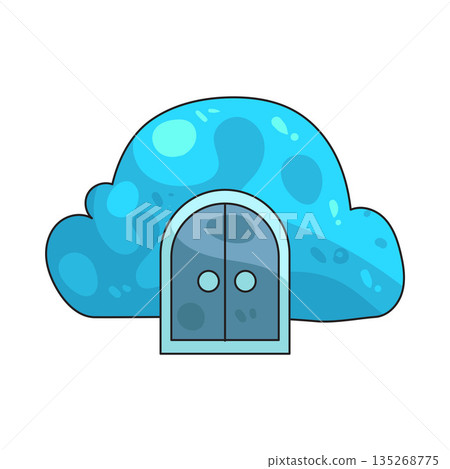 illustration of cloud access illustration of cloud access 135268775