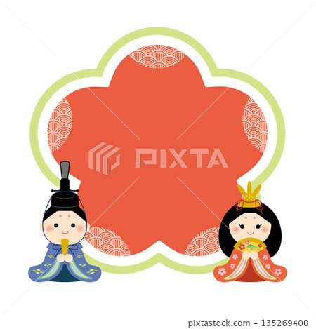 可愛的女兒節相框標題 可愛的女兒節相框標題 135269400