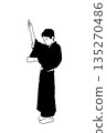 A person posing in a yukata 135270486