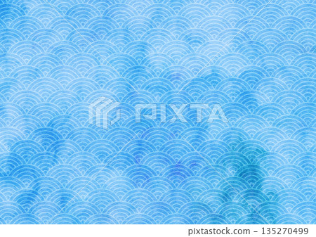Japanese paper background with a Seigaiha pattern Japanese paper background with a Seigaiha pattern 135270499