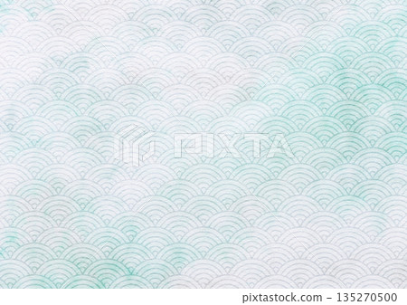 帶有青海波圖案的日式紙張背景 帶有青海波圖案的日式紙張背景 135270500