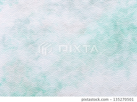 帶有青海波圖案的日式紙張背景 帶有青海波圖案的日式紙張背景 135270501