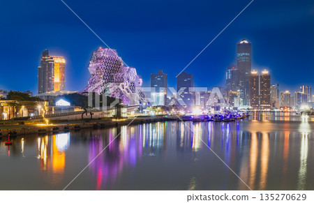 Taiwan Kaohsiung Bay Area night view Taiwan Kaohsiung Bay Area night view 135270629