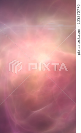 Soft glowing pink and peach abstract energy cloud with fluid gradients and dreamy atmospheric light 135270776