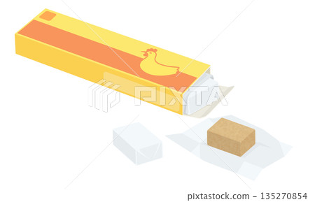 Box and contents of solid consommé 135270854