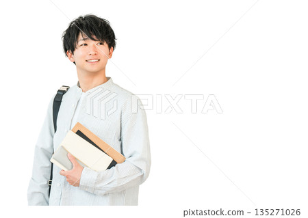 Textbooks, students with books, university students (advancement, exams, campus life) 135271026