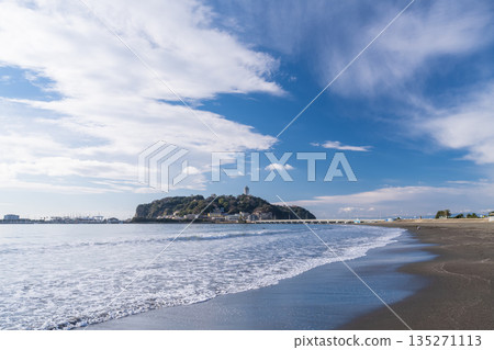 <神奈川縣>湘南海岸俯瞰江之島 135271113